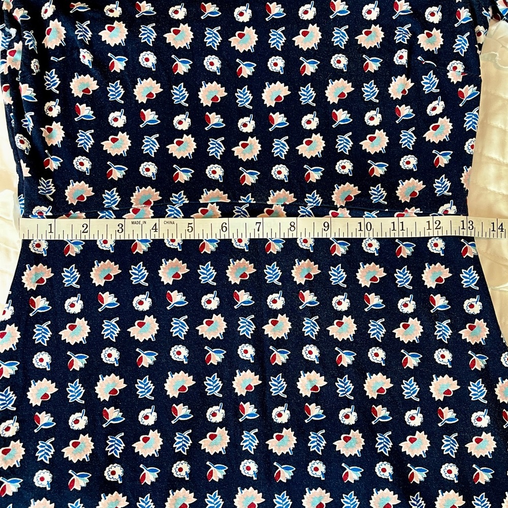 Boden Miriam A-Line Navy Floral Bell Sleeve Dress - Picture 6 of 12